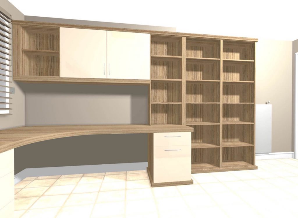 CAD image of Capri home office case study design