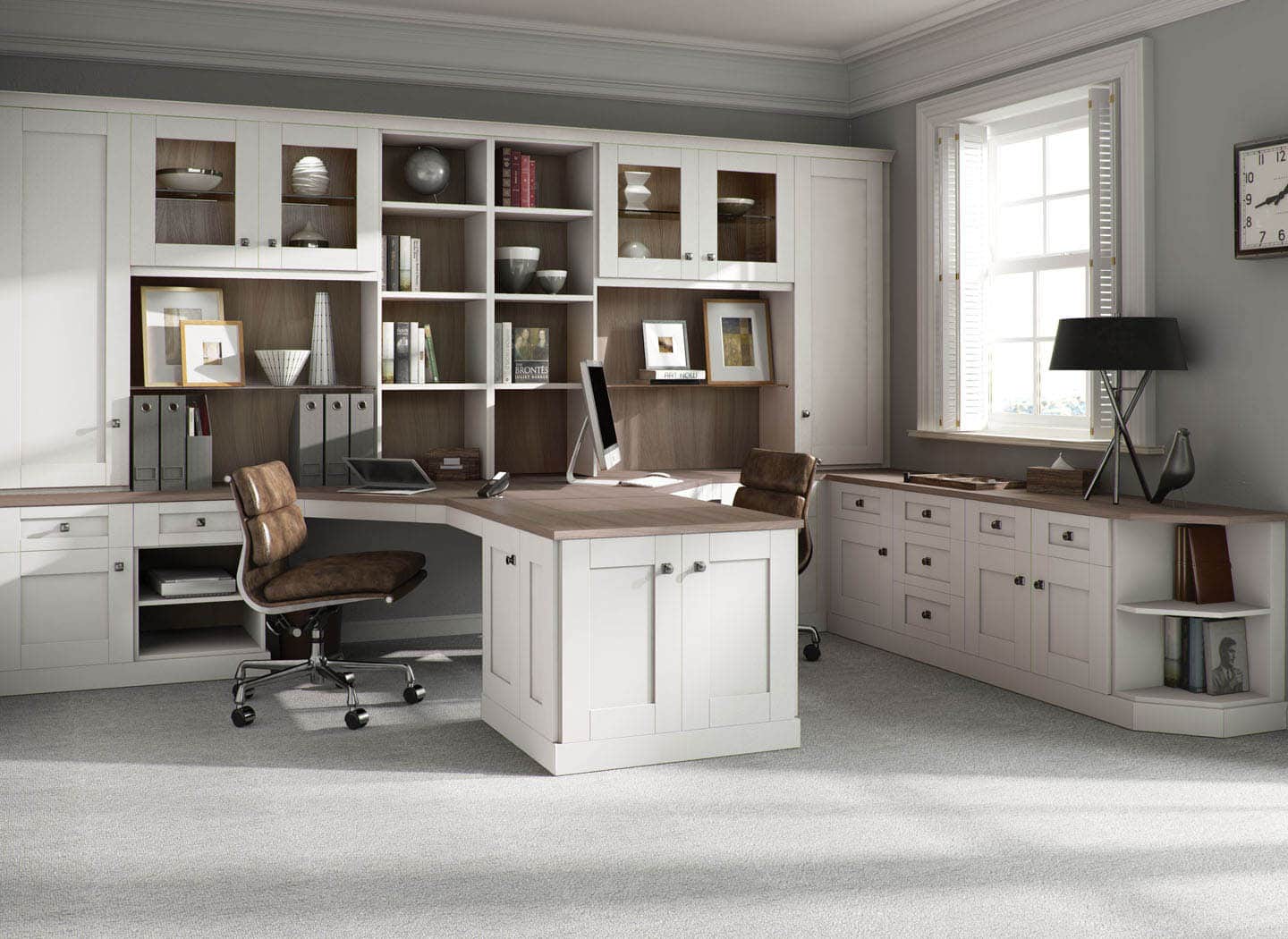 Classic Home Office Fitted Furniture from Strachan