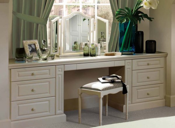 Dressing table with extra storage