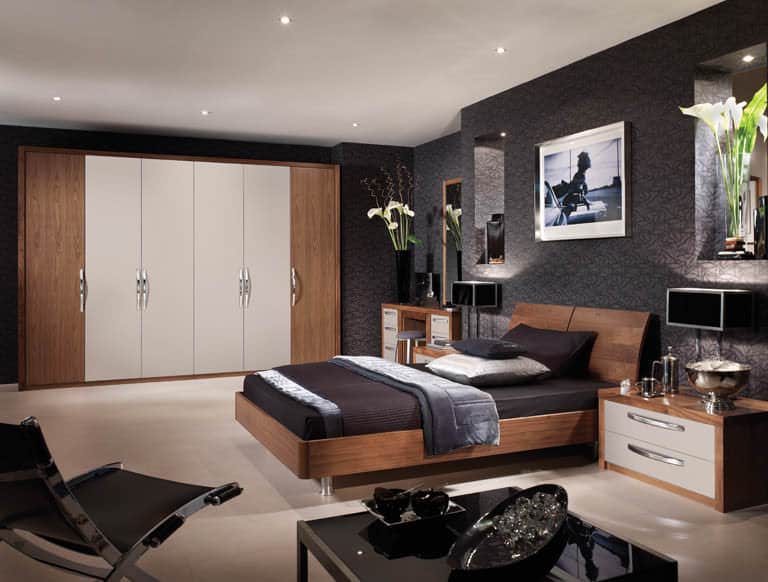 Milano bedroom in Cashmere & American Black Walnut Milano bedroom in Cashmere & American Black Walnut
