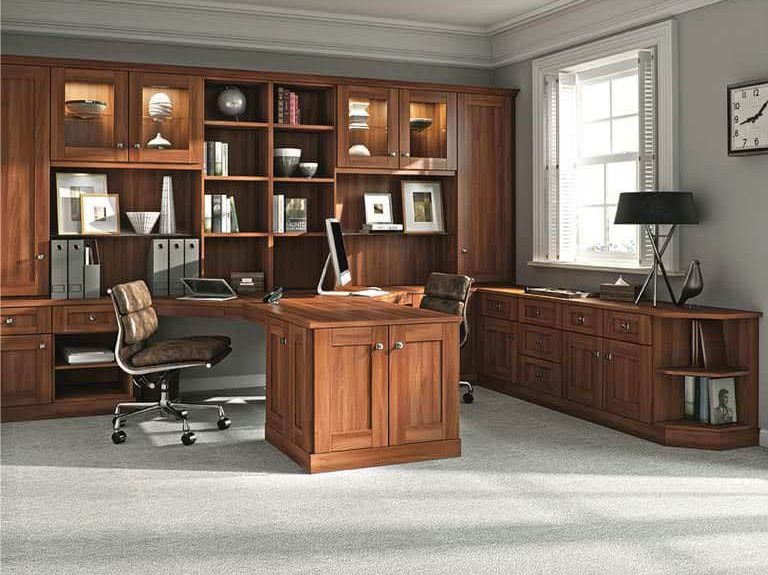 Strachan Verona home office in Uno Walnut