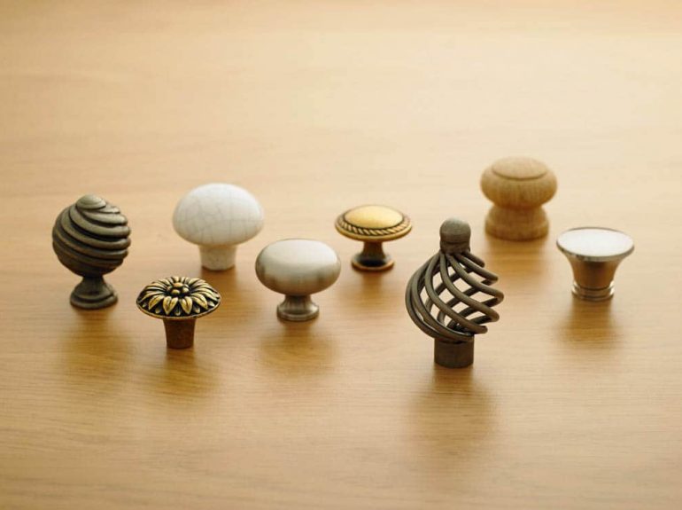 A selection of Strachan door knobs and handles