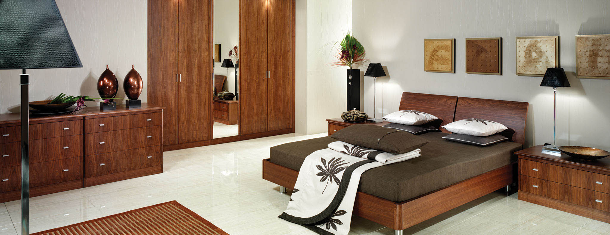 Siena American Black Walnut Fitted Bedroom by Strachan