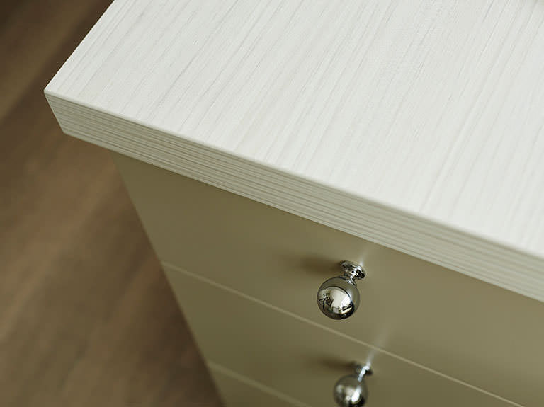 Optima fitted furniture in Sage and Pearl Optima fitted furniture in Sage and Pearl