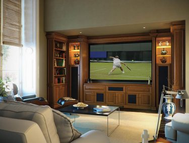 Fitted TV cabinets with intergrated speakers