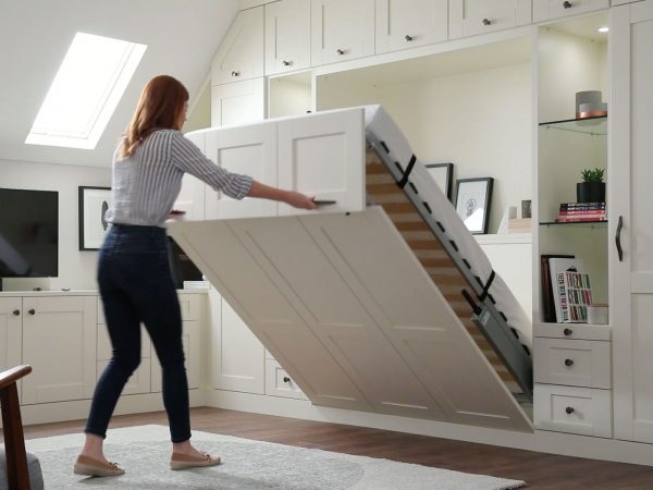 Space Saving Wall Beds Pull Down, Folding Bed In Cabinet Uk