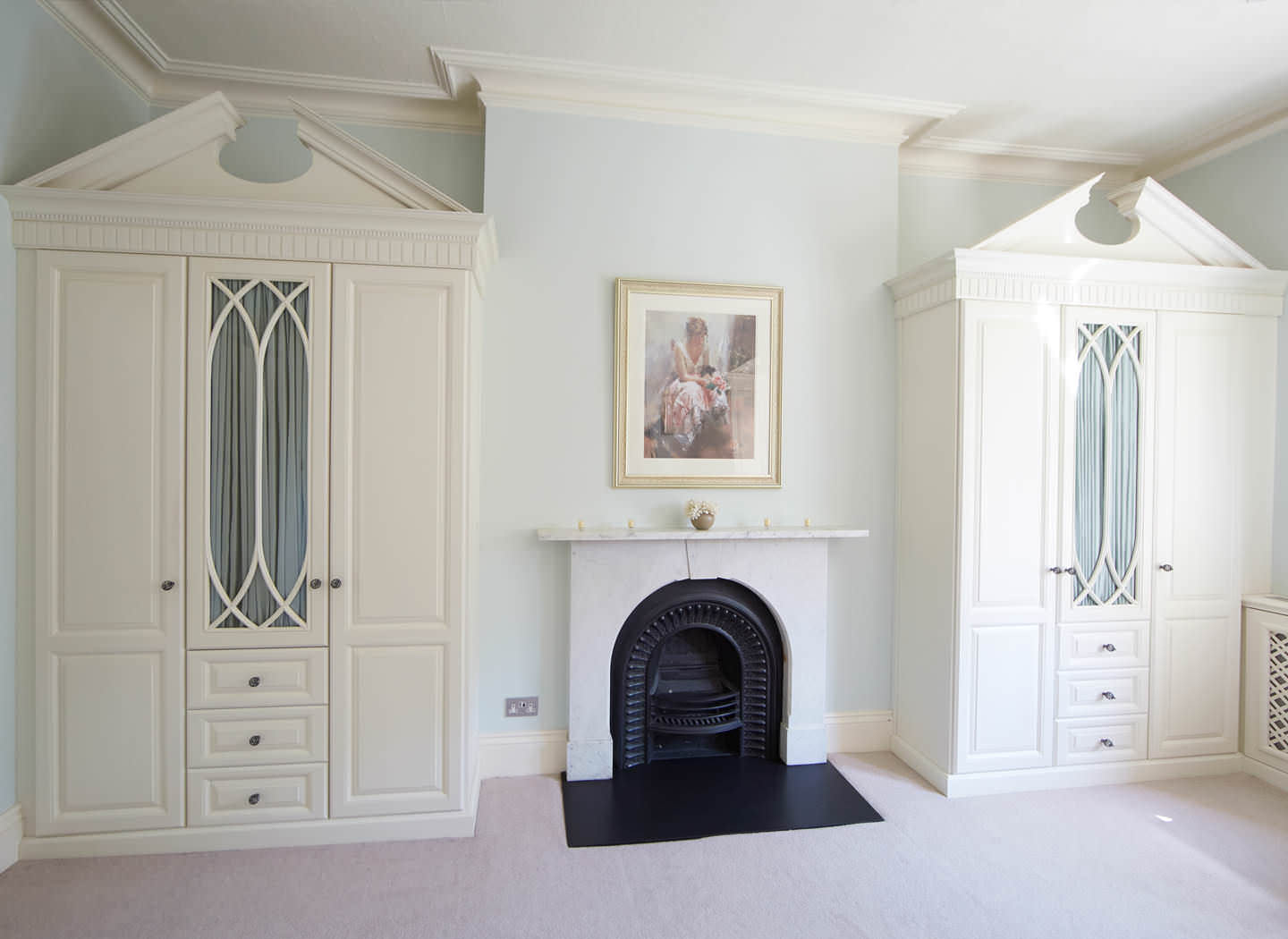 Case study showing two fitted wardrobes in bedroom Case study showing two fitted wardrobes in bedroom