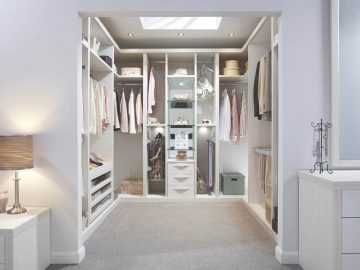 Ultimo walk in wardrobe in Pearl