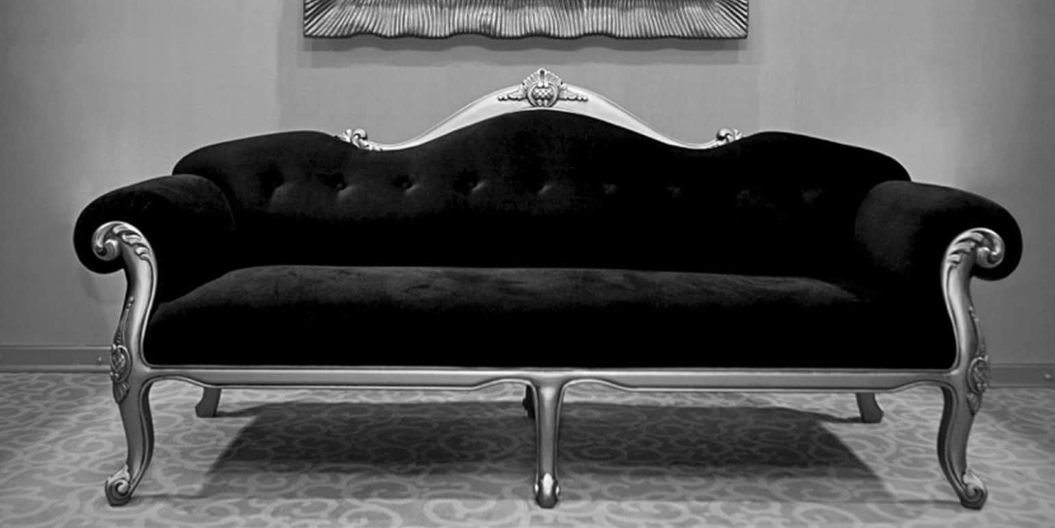 Large sofa with luxurious velvet finish Large sofa with luxurious velvet finish