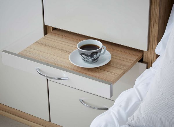 Pull out bed side table