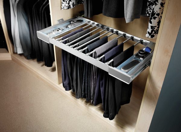 Slide out trouser rack