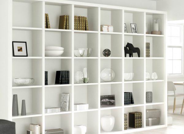 Bespoke bookshelves with extra space