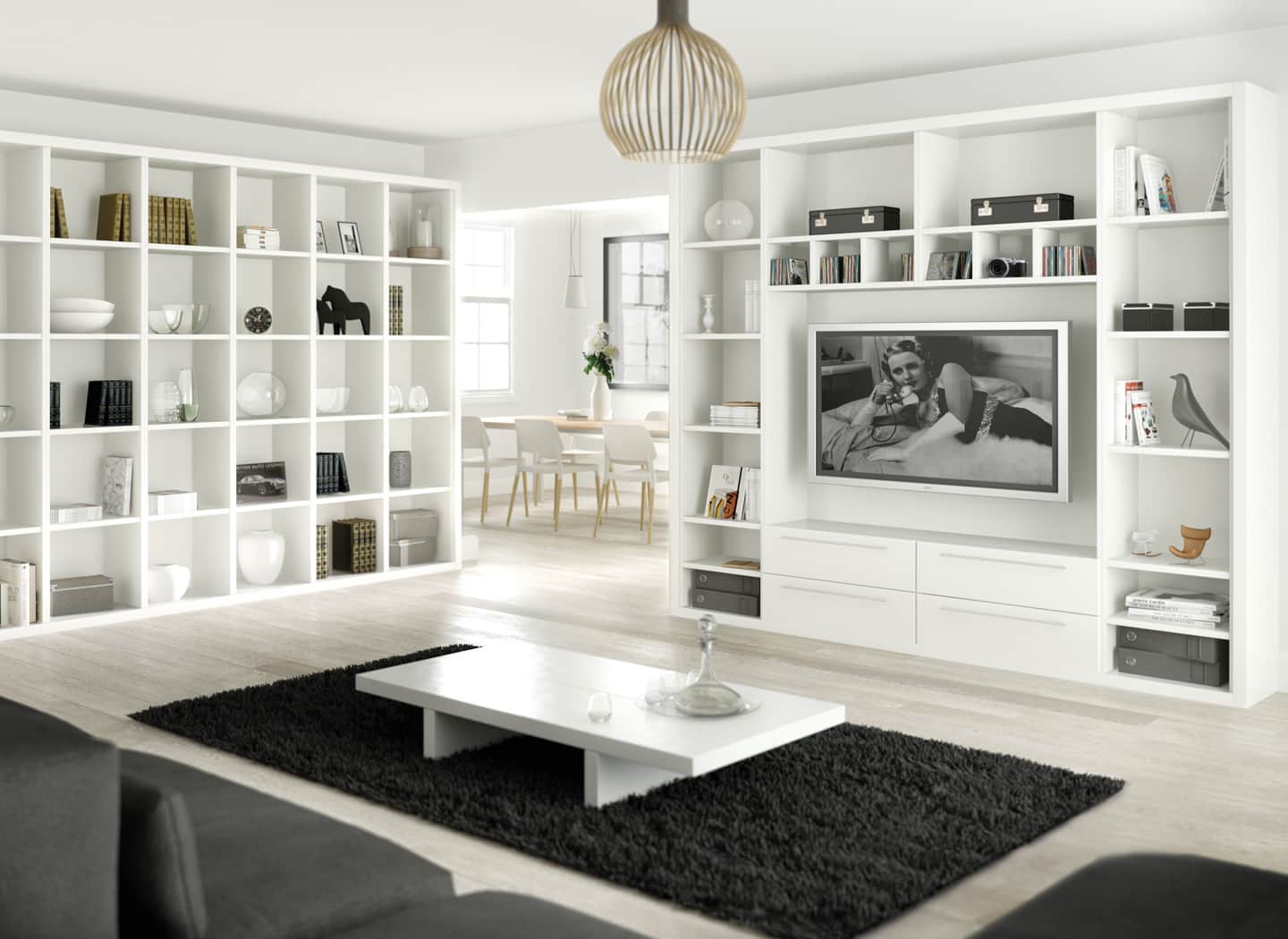 Contemporary Fitted Libraries and Reading Rooms | Strachan