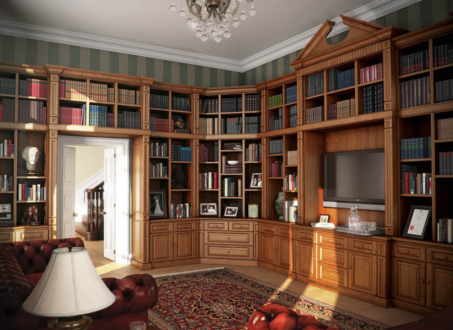 Fitted Home Libraries Bespoke Bookcases &amp; Rolling ...