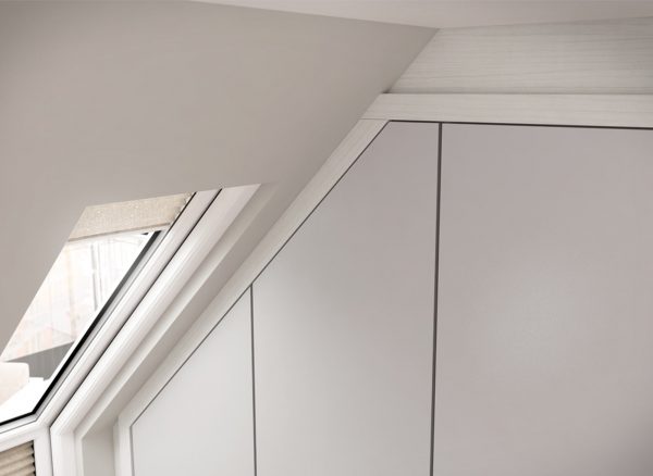 Furniture fitted to angled ceilings