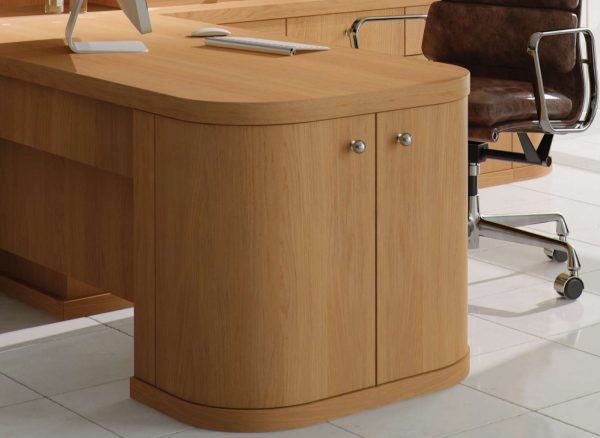Curved cabinet doors