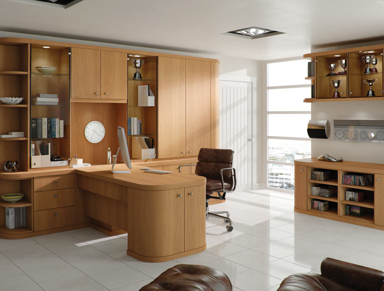 Optima Home Office in Natural Oak