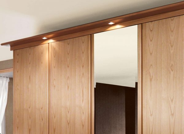 Integral LED lighting for fitted wardrobes