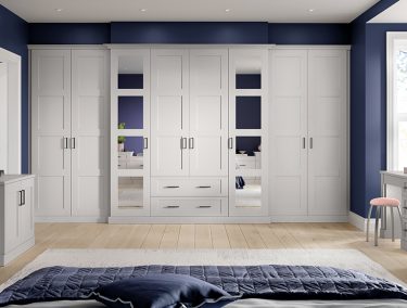 Belvedere Palace Grey fitted bedroom furniture