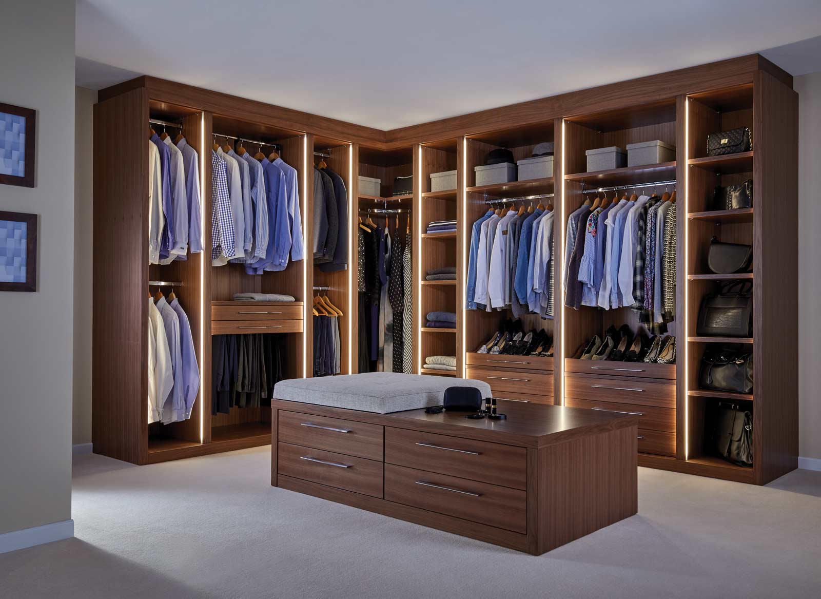 Bespoke Luxury Fitted Dressing Rooms Designs Handcrafted by Strachan